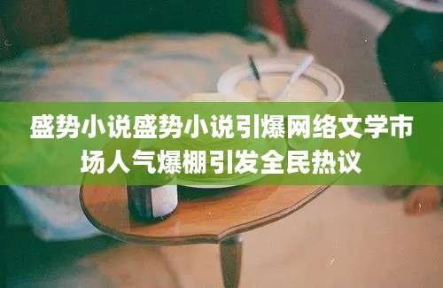 盛势小说盛势小说引爆网络文学市场人气爆棚引发全民热议
