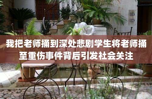 我把老师捅到深处悲剧学生将老师捅至重伤事件背后引发社会关注
