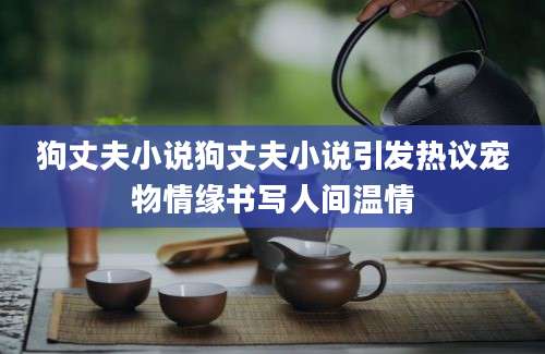 狗丈夫小说狗丈夫小说引发热议宠物情缘书写人间温情
