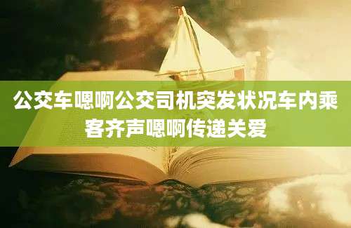 公交车嗯啊公交司机突发状况车内乘客齐声嗯啊传递关爱