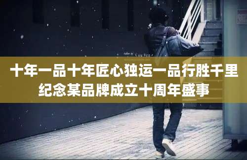 十年一品十年匠心独运一品行胜千里纪念某品牌成立十周年盛事