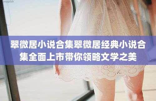 翠微居小说合集翠微居经典小说合集全面上市带你领略文学之美