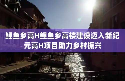 鲤鱼乡高H鲤鱼乡高楼建设迈入新纪元高H项目助力乡村振兴