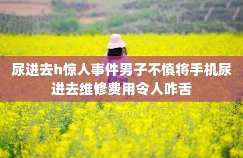 尿进去h惊人事件男子不慎将手机尿进去维修费用令人咋舌