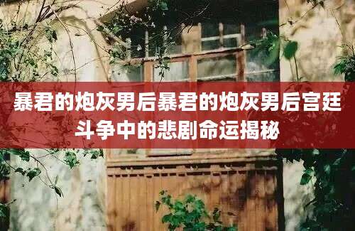 暴君的炮灰男后暴君的炮灰男后宫廷斗争中的悲剧命运揭秘