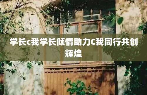 学长c我学长倾情助力C我同行共创辉煌