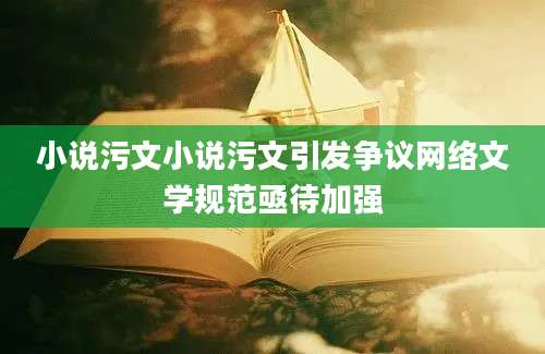 小说污文小说污文引发争议网络文学规范亟待加强