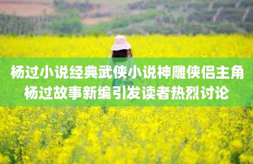 杨过小说经典武侠小说神雕侠侣主角杨过故事新编引发读者热烈讨论