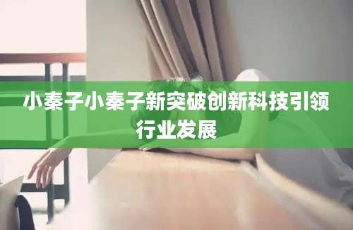 小秦子小秦子新突破创新科技引领行业发展