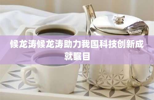 候龙涛候龙涛助力我国科技创新成就瞩目