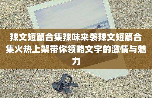 辣文短篇合集辣味来袭辣文短篇合集火热上架带你领略文字的激情与魅力