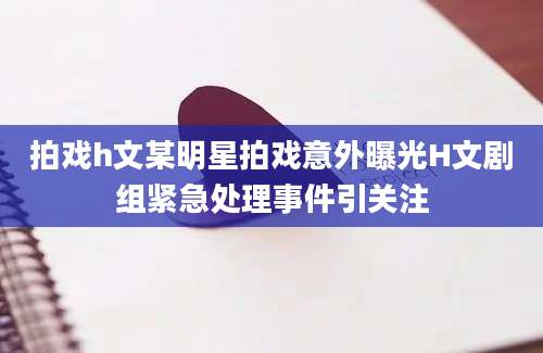 拍戏h文某明星拍戏意外曝光H文剧组紧急处理事件引关注