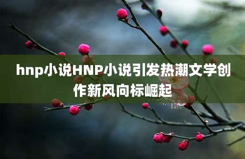 hnp小说HNP小说引发热潮文学创作新风向标崛起