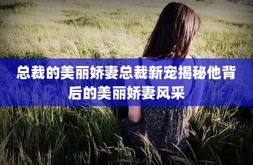 总裁的美丽娇妻总裁新宠揭秘他背后的美丽娇妻风采