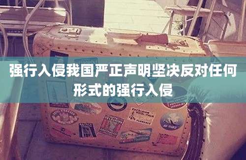 强行入侵我国严正声明坚决反对任何形式的强行入侵