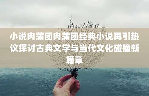 小说肉蒲团肉蒲团经典小说再引热议探讨古典文学与当代文化碰撞新篇章