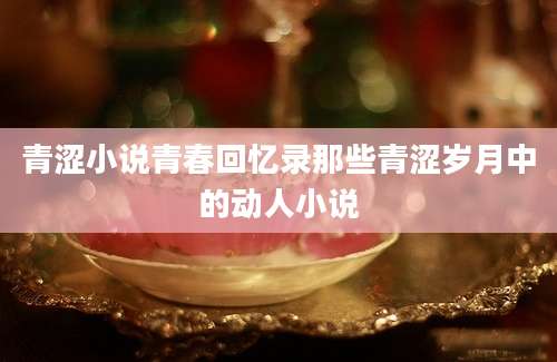 青涩小说青春回忆录那些青涩岁月中的动人小说