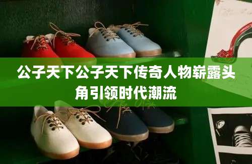 公子天下公子天下传奇人物崭露头角引领时代潮流