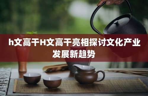 h文高干H文高干亮相探讨文化产业发展新趋势