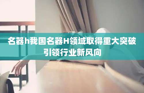 名器h我国名器H领域取得重大突破引领行业新风向