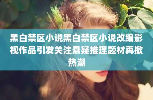 黑白禁区小说黑白禁区小说改编影视作品引发关注悬疑推理题材再掀热潮