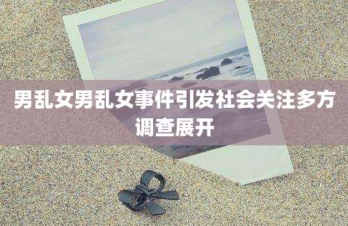 男乱女男乱女事件引发社会关注多方调查展开