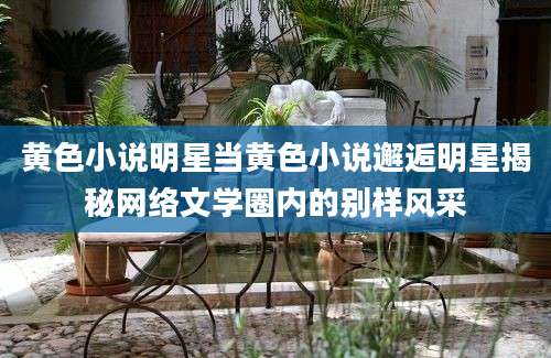 黄色小说明星当黄色小说邂逅明星揭秘网络文学圈内的别样风采