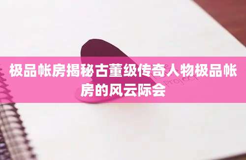 极品帐房揭秘古董级传奇人物极品帐房的风云际会