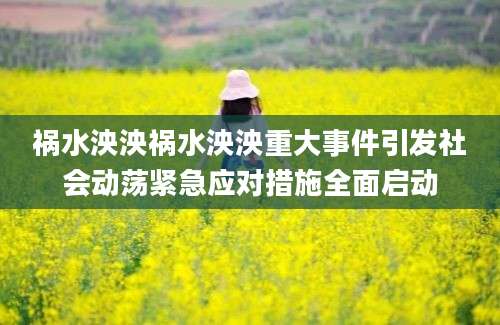 祸水泱泱祸水泱泱重大事件引发社会动荡紧急应对措施全面启动