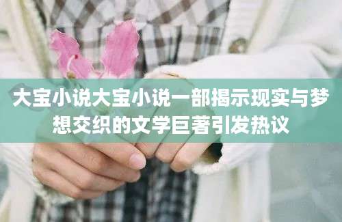 大宝小说大宝小说一部揭示现实与梦想交织的文学巨著引发热议
