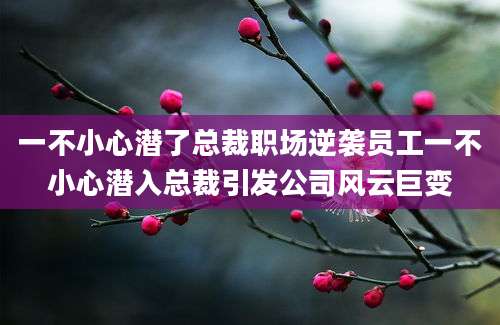 一不小心潜了总裁职场逆袭员工一不小心潜入总裁引发公司风云巨变