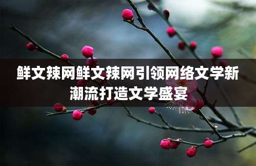 鲜文辣网鲜文辣网引领网络文学新潮流打造文学盛宴