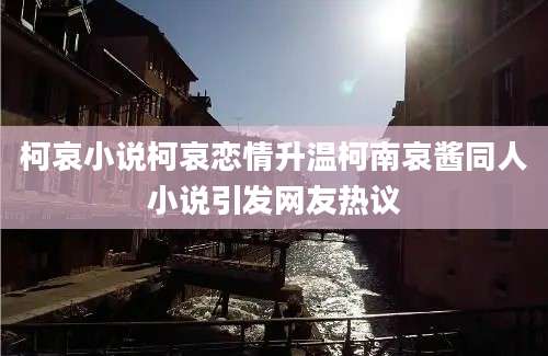 柯哀小说柯哀恋情升温柯南哀酱同人小说引发网友热议