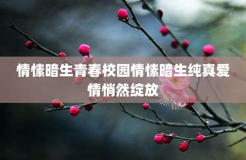 情愫暗生青春校园情愫暗生纯真爱情悄然绽放