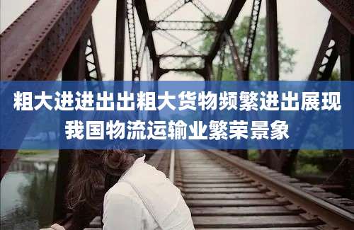 粗大进进出出粗大货物频繁进出展现我国物流运输业繁荣景象