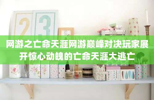 网游之亡命天涯网游巅峰对决玩家展开惊心动魄的亡命天涯大逃亡