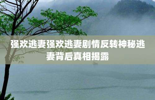 强欢逃妻强欢逃妻剧情反转神秘逃妻背后真相揭露