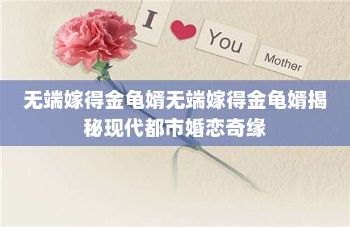 无端嫁得金龟婿无端嫁得金龟婿揭秘现代都市婚恋奇缘