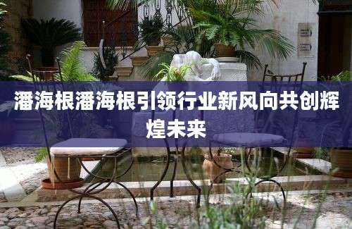 潘海根潘海根引领行业新风向共创辉煌未来