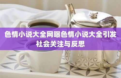 色情小说大全网曝色情小说大全引发社会关注与反思