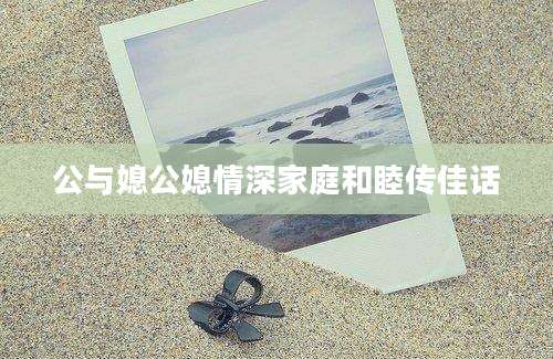 公与媳公媳情深家庭和睦传佳话