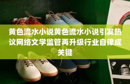 黄色流水小说黄色流水小说引发热议网络文学监管再升级行业自律成关键