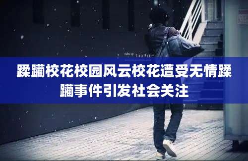 蹂躏校花校园风云校花遭受无情蹂躏事件引发社会关注
