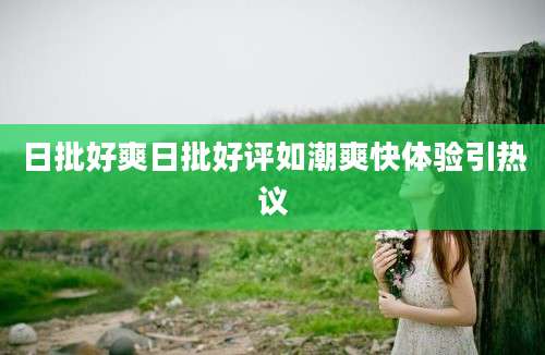 日批好爽日批好评如潮爽快体验引热议