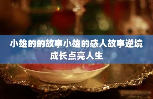 小雄的的故事小雄的感人故事逆境成长点亮人生