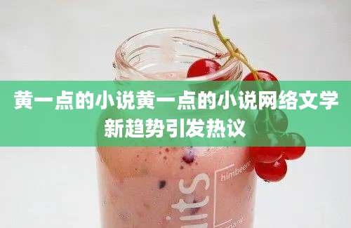 黄一点的小说黄一点的小说网络文学新趋势引发热议