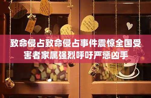 致命侵占致命侵占事件震惊全国受害者家属强烈呼吁严惩凶手