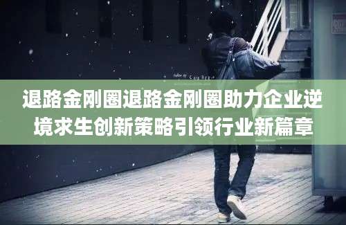 退路金刚圈退路金刚圈助力企业逆境求生创新策略引领行业新篇章