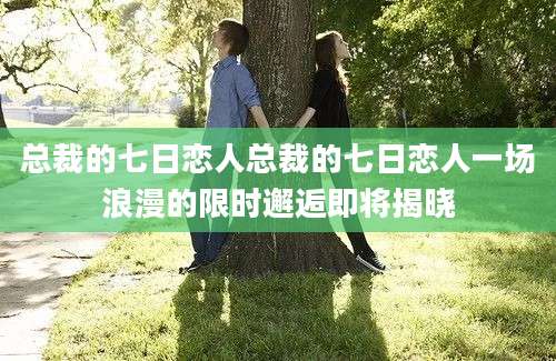 总裁的七日恋人总裁的七日恋人一场浪漫的限时邂逅即将揭晓