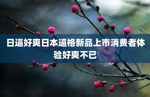 日逼好爽日本逼格新品上市消费者体验好爽不已